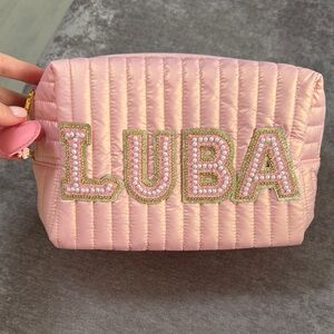 Custom Made for your order Pink or Blue Quilted Bag